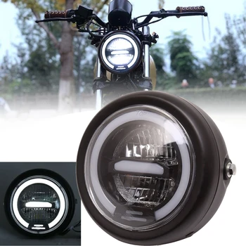 1 BUC 6.5 Inch Universal Cafe Racer Motocicleta LED-uri Faruri Far Lumină Distanță Refit Motocicleta Faruri Cafe Racer Honda