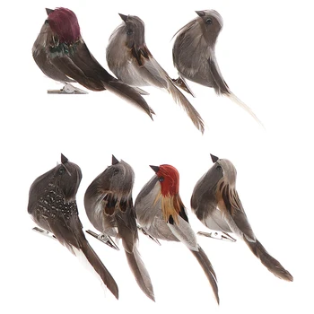 1 buc DIY Drăguț Pasăre Artificială Spuma Viu Pene Mini Tit Ambarcațiunile de Păsări de Emulare Decor Pasăre Model Artificial Sparrow