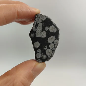 1 buc Naturale Obsidian Fulg de nea Piatră Brută Dur Cuarț de Cristal Reiki de Vindecare Piatră prețioasă Minerale-Specimen de Decor Acasă 2-3cm