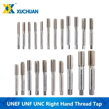 1 buc UNC UNF UNEF HSS Mașină Plug Atingeți Direct Flaut tarod Dreapta Filet Robinet de Foraj Unelte de Mână