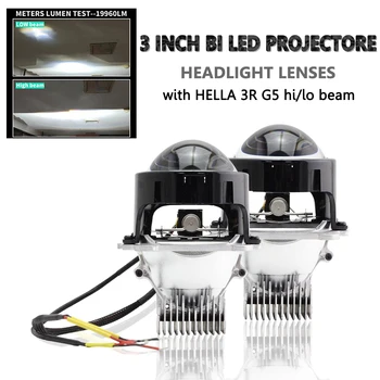 1 Set de 3 Inch Obiectiv Biled Bi-LED, LED Proiector Lentilă Auto motociclete Faruri hella 3r pentru kia ceed jd, ford focus 2, mazda 3 bk