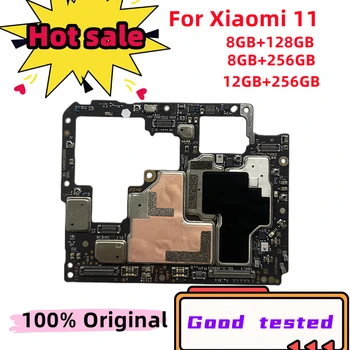 100%Deblocat Placa de baza 256GB 128GB Pentru Xiaomi 11 Placa de bază Placa de bază Cu Chips Integral Circuite Flex Cablu de Muncă Globală Versiune
