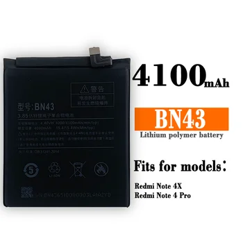 100% Orginal BN43 Baterie de 4100mAh Pentru Xiaomi Redmi Notă 4X / Nota 4 globală Snapdragon 625 de Înaltă Calitate BN43 Baterie