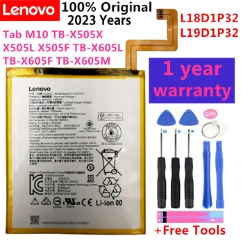 100% Original L19D1P32 L18D1P32 Bateriei Pentru Lenovo Tab M10 TB-X505X X505L X505F TB-X605L TB-X605F TB-X605M Baterii Bateria
