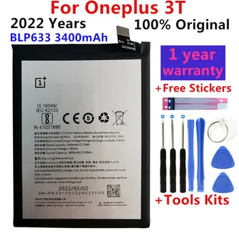 100% Original pentru Oneplus 3T Baterie de Înaltă Calitate 3400mAh BLP633 Înlocuitor pentru Oneplus Trei T Smartphone+cod piesă