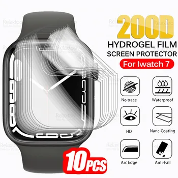 10buc Hidrogel Film Pentru Iwatch 7 45mm Ecran Protector mă Uit la 7 IWatch7 Inteligent Watch7 Serie 41mm Protecție Moale Film Nu Sticla