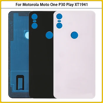 10BUC Noi Pentru Motorola Moto Unul P30 Juca XT1941 Sticlă Baterie Capac Spate Usa Spate P30Play Baterie de Locuințe Caz Adeziv Înlocui