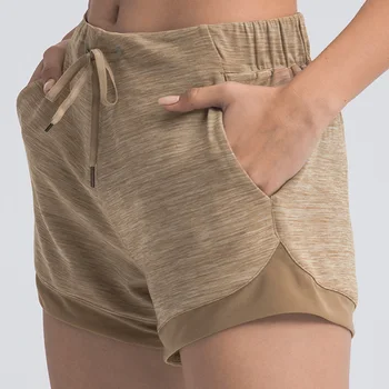 2021 Burtica Control Yoga pantaloni Scurți, Capris pentru Femei cu Telefon Buzunare Antrenament de Funcționare a ochiurilor de plasă de cusut 4-way Stretch scurt