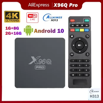 2023 X96Q PRO TV BOX Android 10.0 Allwinner H313 Quad Core 2.4 G Wifi 2GB 16GB Smart Tv Media Player X96 Q 1G 8G Set Top Box 4K
