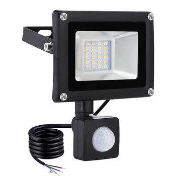 20W LED Proiector Grădină Reflectoarelor PIR Senzor de Mișcare Reglabile Proiectoare IP65 rezistent la apă în aer liber Lampa de Perete Lumina de Noapte 1600LM