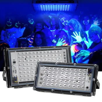 220V 100W 300W LED UV Negru Lumini de Scena Blacklight Ultraviolete Inundații Efect de Lumina pentru Halloween, Crăciun, Dans, DJ Petrecere Disco Bar