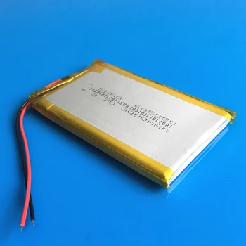 3.7 V 3000mAh baterie litiu polimer lipo baterie reîncărcabilă 605080 pentru GPS DVD PDA PAD power bank Tablet PC e-book camera tableta