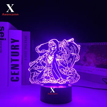 3D LED Veioza Trafalgar Law Figura Anime Lampă de birou cu Senzor Tactil Colorat Veioza Cool Cadou de Ziua Decor Dormitor Lumina