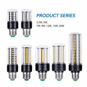 3PCS LED Bulb E27 Lampă cu LED-uri E14 220V 110V CONDUS Bec de Porumb Nu Pâlpâie Lumini LED-uri Pentru Acasă Lampada LED 3.5 W 5W 7W 9W 12W 15W 20W