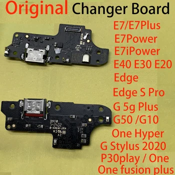 3Pcs, Original de Încărcare USB Conectorul de pe Placa De Moto G50 G10 E7 Plus O Fuziune Hyper E7i Putere E40 E30 E20 S Edge Pro G100