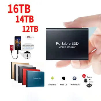 500GB SSD Mobil Solid state Drive 1TB Dispozitiv de Stocare pe Hard Disk de Calculator Portable USB3.1 Mobile Hard Drive-Uri Solid State