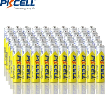 50Pcs PKCELL Baterie AAA 1.2 V Ni-MH 3A Baterii Reîncărcabile NIMH AAA baterie Cu Cicluri de 1000 de ori Capacitatea Reală de 600mAh