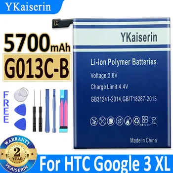 5700mAh YKaiserin Baterie G013C-B Go13C-B G013CB Pentru HTC Google Pixel 3 XL-3XL Pixel3 XL Bateria + Instrumente