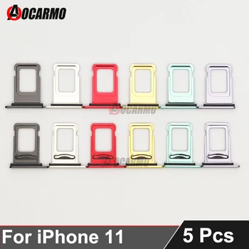 5Pcs/Lot Pentru iPhone 11 Cartelă SIM Tava Sertar Titular Unic Dual Slot Piese de schimb