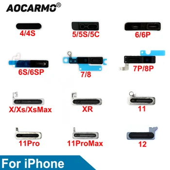Aocarmo Casca Plasă de Ureche Difuzor Capacul de Praf Net Pentru iPhone 4 4S 5 5S 5C 6 6S 7 8 Plus X Xs Max 11 12 Pro Max Mini Inlocuire