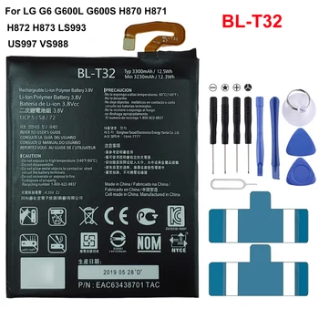 BL-T32 3300mAh de Înlocuire a Bateriei Pentru LG G6 G600L G600S H870 H871 H872 H873 LS993 US997 VS988 Baterii de Telefon Mobil+Instrumente