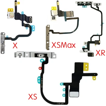 Butonul de Power On/Off Flash de Lumină Microfon Cablu Flex Piese de schimb Pentru iPhone X XR XS Max