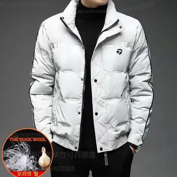 Bărbați de înaltă calitate Golf rață jos jacheta de Iarna Coreea moda Vânt golf haină de Lumină moale pană de rață Barbati de Golf Poarte Uniformă