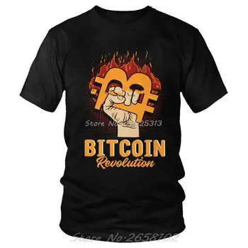 Bărbați Dețin Bitcoin BTC Și Crypto Moda T-Shirt Cryptocurrency Moneda Geek Tricou Maneca Scurta Unic Tricou Bumbac Tee
