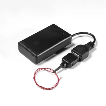 Caramida Bling USB Baterie Cutie pentru Benzi cu LED-uri Lumini USB de Alimentare DC4.5V Portabil Mini Baterie AAA Pachet cu Port USB