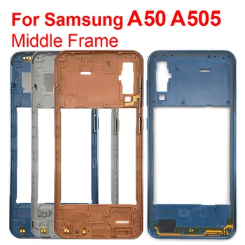 Carcasa Mijloc Rama CaseFor Samsung Galaxy A50 2019 A505 A505F A505FN A505FM Taste Laterale Puterea și Butoanele de Volum de Înlocuire