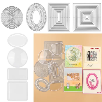 Cerc, Oval, Dreptunghi, Pătrat Dimensional Agitator Cupole pentru Adăugarea de Dimensiuni pentru Hârtie Carduri de Plastic Clar Puffy Agitator Acoperă