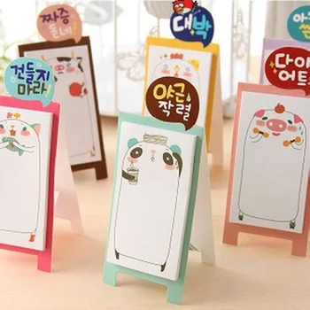 Coreea de Notebook-URI Vânt de Desene animate de Animale Fata de Fructe Model Linie Orizontală Memo Pad Culoare N Mesaj Drăguț Note Lipicioase