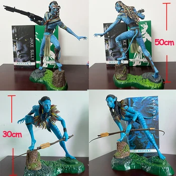 Crazy Toys 1:6 Avatar 2 Neytiri și Jake Sully Statuie din PVC Figura Jucarii Model 50cm Desktop Colectie Papusa Cadou