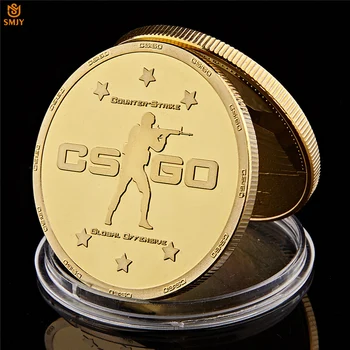 CS GO Counter Strike Ediție Clasic Joc de Fotografiere de Aur Monedă Comemorativă de Colectare