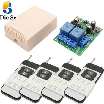 DieSe Wireless 433MHz Control de la Distanță Comutator de 1000m Rază Lungă Transmițător AC 110V 220V 10A Receptor, Pentru Poarta de Garaj cu Motor de Lumină