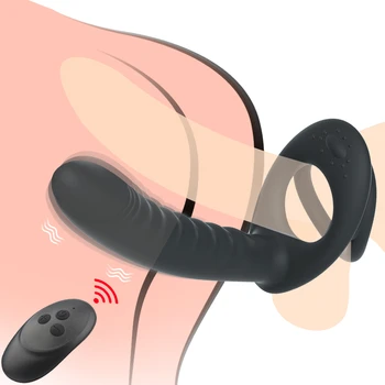 Dublă plug-in obligatoriu anal privat vibrator vibrator vibrator anal plug G-punctul vibrator intime feminine adult sex toy