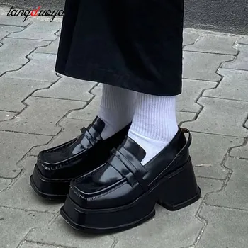 gothic lolita pantofi platforme Mary Jane Pantofi Fete Scoala Japoneza Jk Uniformă Accesorii Lolita Pantofi Colegiul Pantofi Platforma