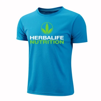 Iute Uscat Maneca Scurta Sport Tricou Herbalife Nutritie Sport Tricouri Tricou Fitness Trainer De Funcționare T-Shirt