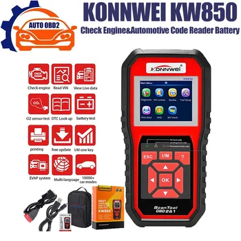 KONNWEI KW850 OBD 2 Auto Scanner Profesional Instrument de Diagnosticare Auto Check Engine&Auto Cititor de Cod Baterie KW208/KW850/KW650
