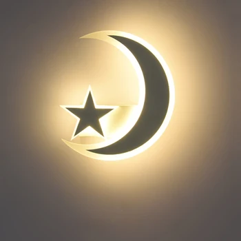 LED Star Luna Lampă de Perete pentru Copii Pentru Copii Camera Copilului Desene animate Lumini de Perete pentru Camera de zi, Dormitor, Coridor, Scari de Iluminat