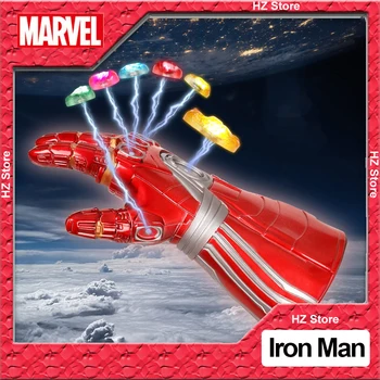 Marvel Iron Man Mănușă Infinity Gauntlet Detasabil cu Pietre prețioase Electronice Pumnul Ironman Cosplay pentru Copii Adulți Cadou de Crăciun