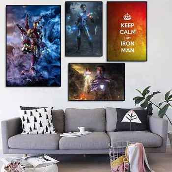 Marvel Panza Poster super-Eroi Pictura Captain America, Iron Man, Thor, Hulk Postere si Printuri de Imprimare La Cerere Decor Acasă