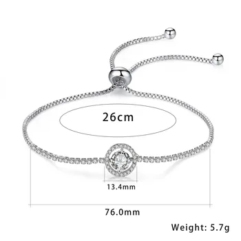 Moda bijuterii lumină Sfântă micro-încrustat zircon brățară ajustabilă din cristal Austriac coreean disc trage brățară