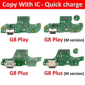 Noul USB Port de Încărcare Bord Flex Cablu Conector Pentru Motorola Moto G8 Juca G8 Plus M Versiune Microfon Module