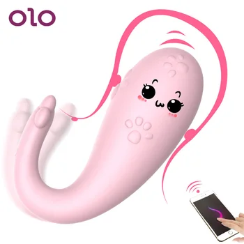 OLO Vibrator APP Bluetooth Joc Adult fără Fir control de la Distanță 8 Frecvență G-spot Masaj Silicon Jucarii Sexuale pentru Femei