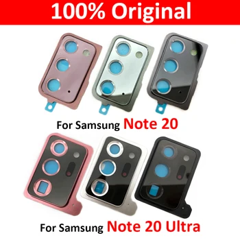 Original Nou Pentru Samsung Nota 20, Ultra Spate aparat de Fotografiat Lentilă de Sticlă Capac Cu Rama Suport cu Autocolant Înlocuire Piese de Schimb