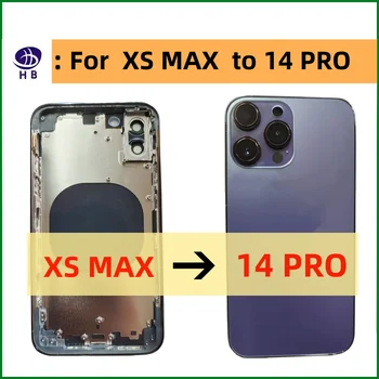 Pentru iPhone Xsmax La 14 Pro Locuințe Înapoi Caz Acoperire pe Deplin Compatibil Cu XS MAX Ca 14PRO MAX Șasiu carcasa capac baterie Diy