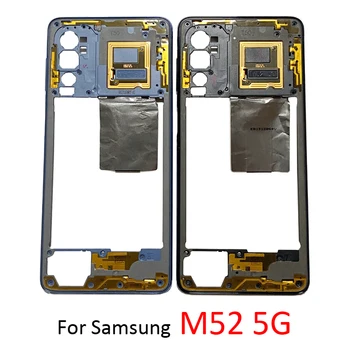 Telefonul Carcasa Capac Spate Pentru Samsung M52 5G M526 M526B M526BR Original Nou Panoul din Spate de Caz Cu aparat de Fotografiat Lentilă de Sticlă Adeziv