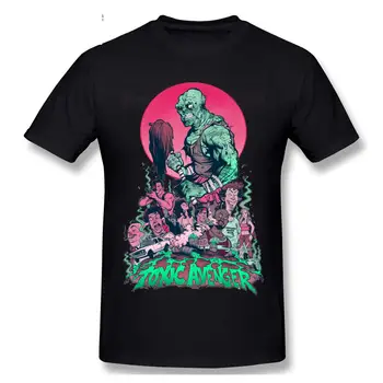 Toxic Avenger Tricou Toxice Roz Grafic T Shirt Barbati T-Shirt Cu Maneci Scurte Rotund Gat