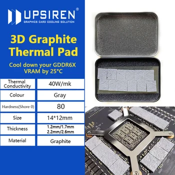 UPSIREN 40W/m.k 3D Grafit Pad Termic 3090/3080 Memorie pasta Termică Pad Circuit Integrat GDDR 6X VRAM Grafen de Răcire